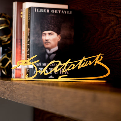 Atatürk İmzası Masaüstü Metal Dekor APH195