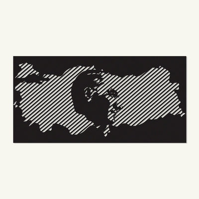 Atatürk ve Türkiye Haritası Ofis Duvar Dekorasyon Ürünleri