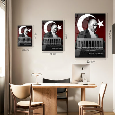 Anıtkabir Ve Atatürk Cam Tablo - ATC054