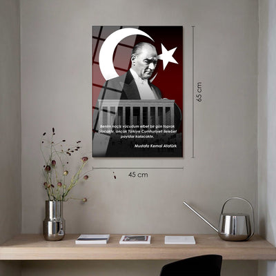Anıtkabir Ve Atatürk Cam Tablo - ATC054