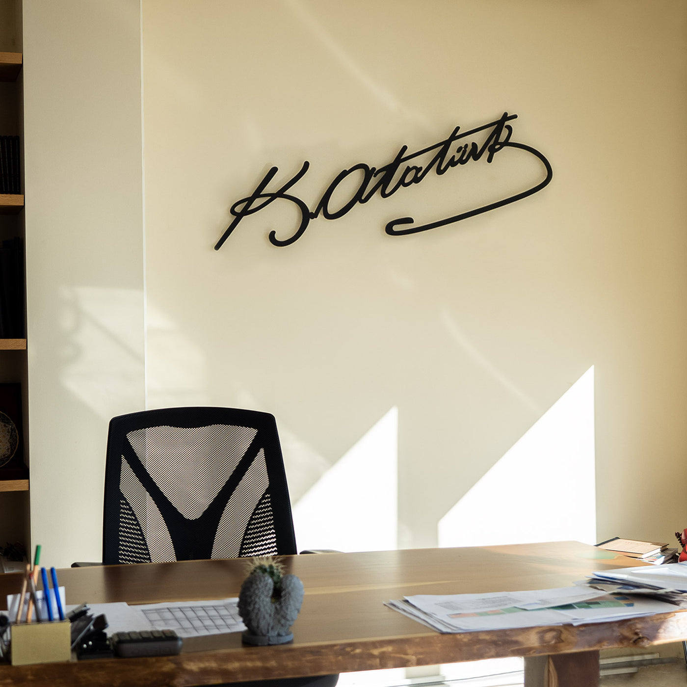 Atatürk İmzası Metal Tablo - APT552