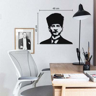 Atatürk Portresi Metal Tablo - APT560